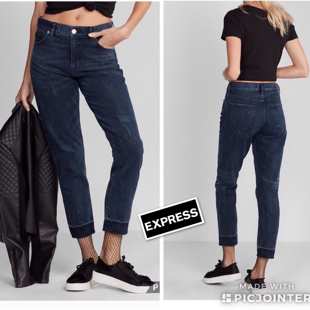 Express Vintage Skinny High Rise Jeans